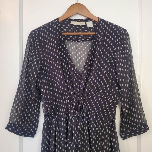 Kersh Asymmetrical Dress - Size L - Navy - Picture 2 of 7